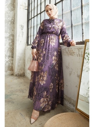 Purple - Modest Dress - In Style
