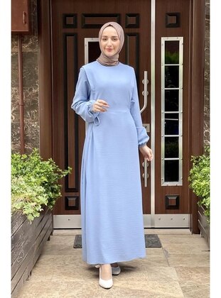 Turquoise - Modest Dress - MODAPİNHAN