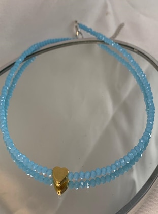 Blue - Necklace - İsabella Accessories