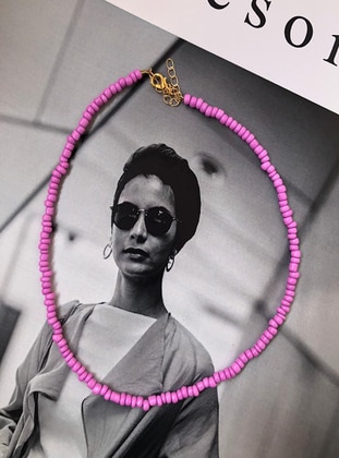 Lilac - Necklace - İsabella Accessories