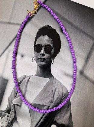 Purple - Necklace - İsabella Accessories