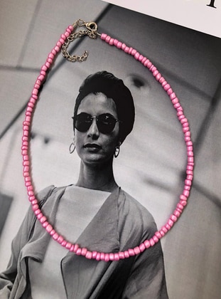 Pink - Necklace - İsabella Accessories