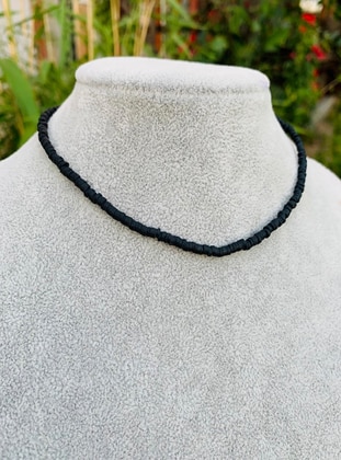 Black - Necklace - İsabella Accessories
