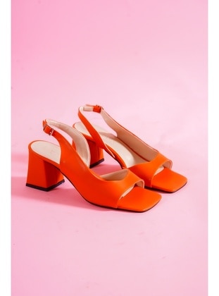 Orange - Heels - DİVOLYA