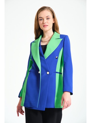 Saxe - Fully Lined - Double-Breasted - Jacket - MIZALLE