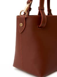 Tan - Satchel - Clutch Bags / Handbags - PARİGİ