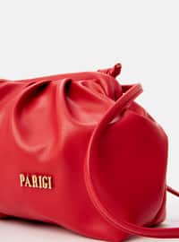 حقيبة بحمالة طويلة - أحمر - حقائب كروس - PARİGİ