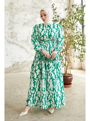 Green - Modest Dress - In Style
