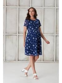 Navy Blue - Maternity Dress