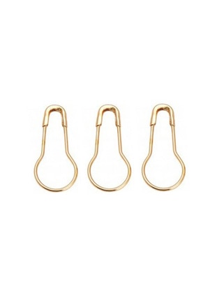 20-Piece Pear Shaped Hijab Pin Set - Gold Color - Fsg Takı