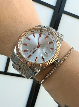 Silver tone - Rose - Watches - Polo55