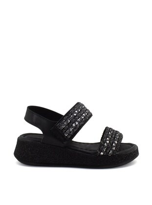 Black - Sandal - Ayakkabı Fuarı