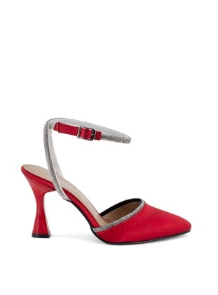 Red - Stilettos & Evening Shoes - Evening Shoes - Ayakkabı Fuarı