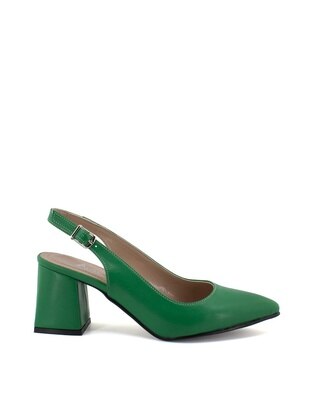 Green - High Heel - Heels - Ayakkabı Fuarı