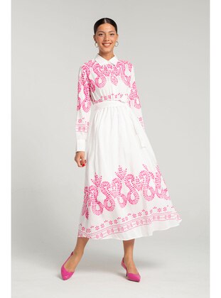 Pink - Modest Dress - Melike Tatar