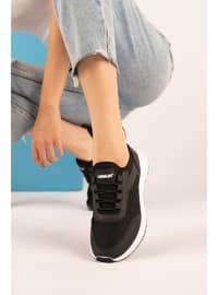 Women's Sand Sneakers Black And Whıte