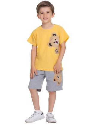 Yellow - Boys` Suit - İrem Çocuk Giyim