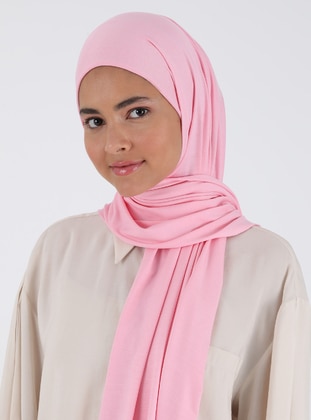 Combed Cotton Shawl Pink