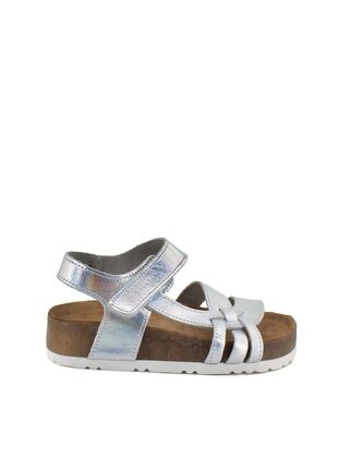 Silver tone - Kids Sandals - Ayakkabı Fuarı