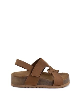 Brown - Kids Sandals - Ayakkabı Fuarı