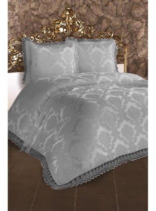 Gray - Bed Spread - Dowry World