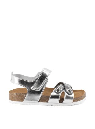 Silver tone - Kids Sandals - Ayakkabı Fuarı