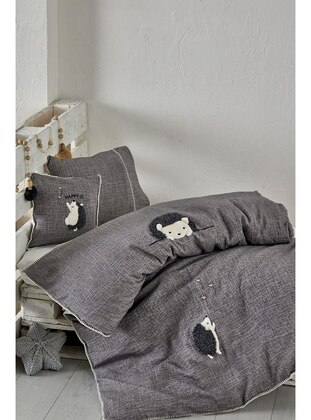 Gray - Child Bed Linen - Ecocotton