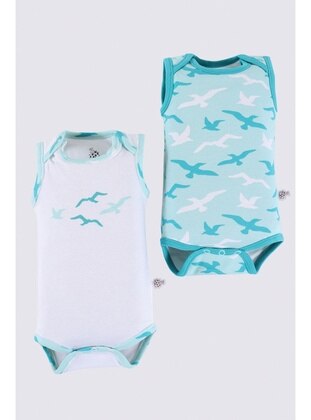 Turquoise - Baby Bodysuits - Ecocotton