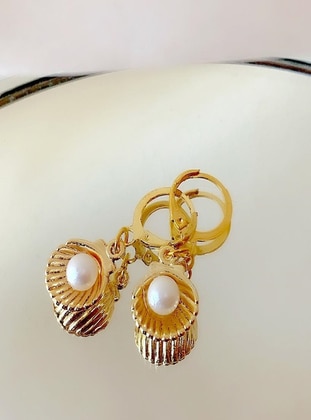 Gold - Earring - İsabella Accessories