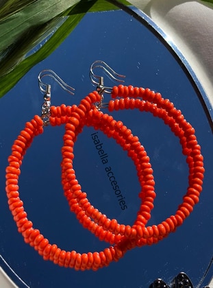 Orange - Earring - İsabella Accessories