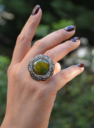  - Green - Ring - Stoneage