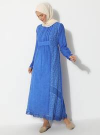 Fully Lined - Crew neck - Modest Dress