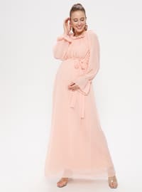 Cotton - Chiffon - Maternity Evening Dress
