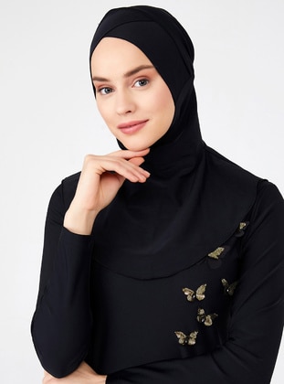 Black - Swim Hijab - Adasea