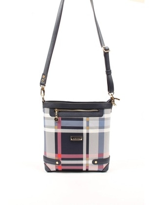 Silver Polo Navy Blue Cross Bag