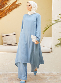 Tencell Tunic & Pants Co-Ord Blue