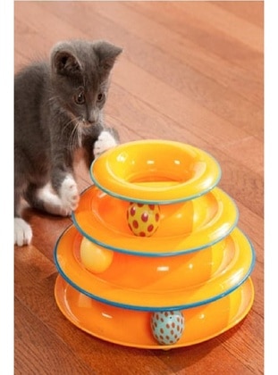 3 Layers Round Cat Toy With Ball