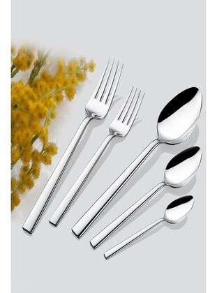 30-Piece 6 Person Steel Cutlery Set - Arsimo
