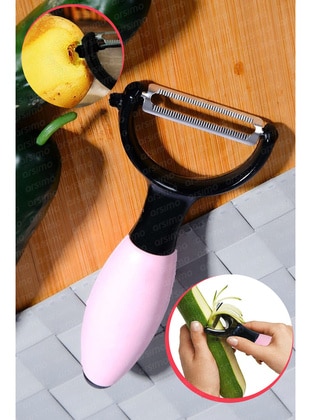 Chubby Steel Laser Cut Potato Vegetable Peeler With Silicone Handle