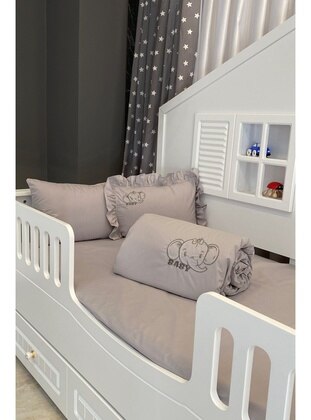 1000gr - Gray - Child Bed Linen - Miabella Home