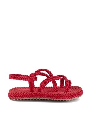 Red - Sandal - Ayakkabı Fuarı