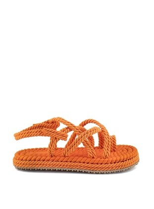 Orange - Sandal - Ayakkabı Fuarı