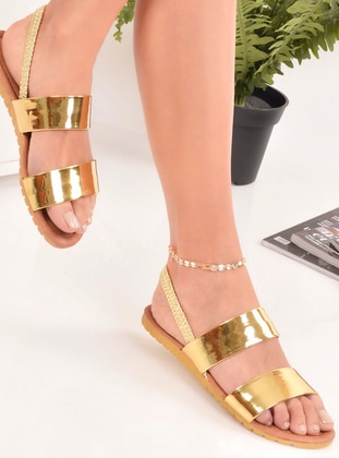 Gold - Sandal - Sandal - Odesa Ayakkabı