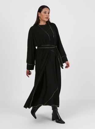 Alia Black Plus Size Abaya
