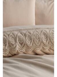 French Lace Ceylin Duvet Cover Cappucino