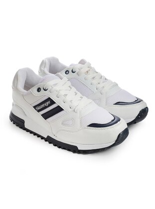 White - Navy Blue - Sport - Sports Shoes - Slazenger
