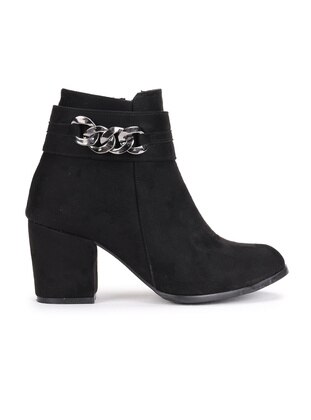 Woggo 512 Suede Zipper 6 Cm Heel Women Boots Shoes Black