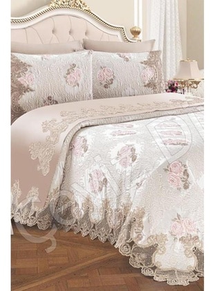 French Lace Roseart Pique Set Beige