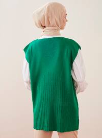 Unlined - Emerald - Knit Sweater