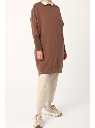 Brown - Sweat-shirt - ALLDAY